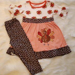 Girls Boutique Clothing Thanksgiving outfit set Ba